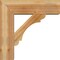 Ekena Millwork Olympic Block Rough Sawn Bracket w/ Offset Brace, Western Red Cedar, 8"W x 26"D x 26"H BKT0806X26X26OLY05RWR - alternate 4